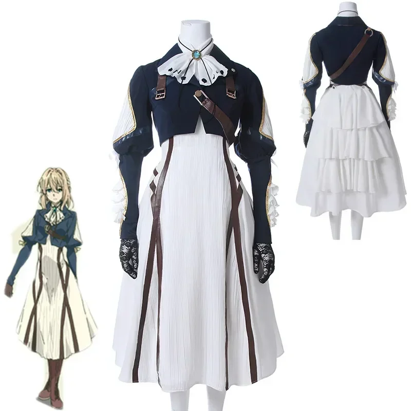 Violet Evergarden Dress - Violet Evergarden Cosplay Kostümü Anime Cosplay