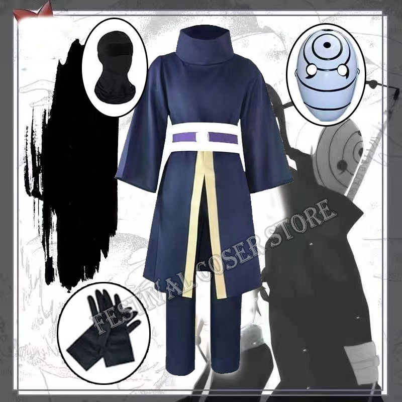 Anime Cosplay Ninja - Anime Uchiha Obito Cosplay Kostüm Cadılar