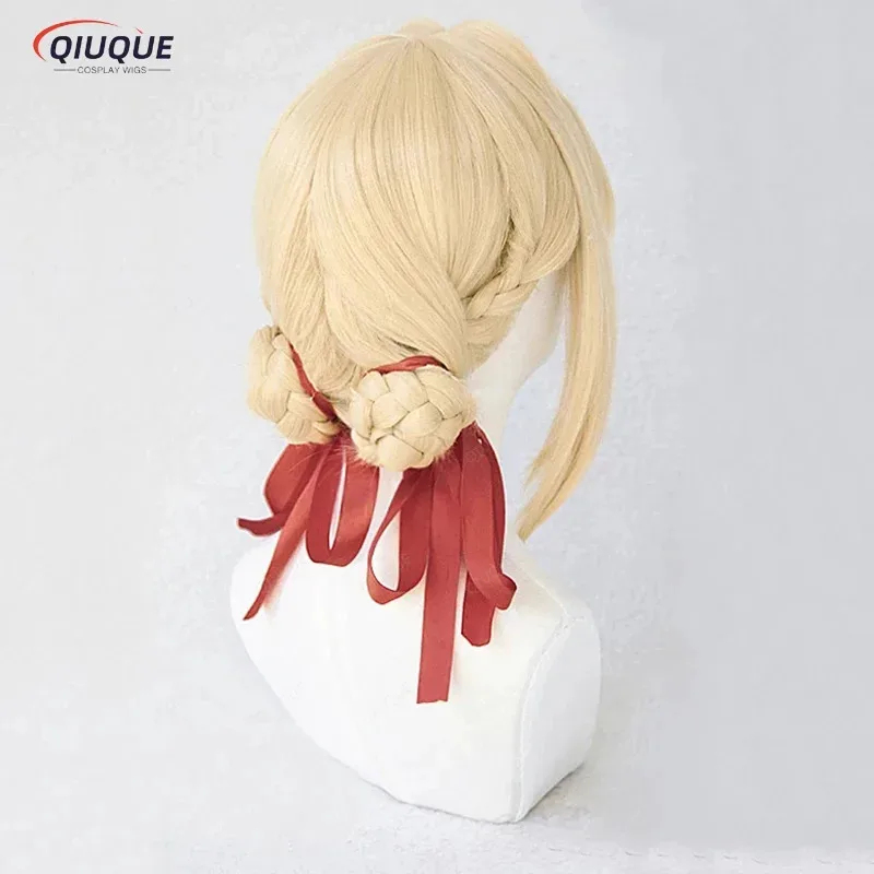 Violet Evergarden Dress - e,4;v'6\k/Violet Evergarden At Kuyruğu Örgü Topuzları