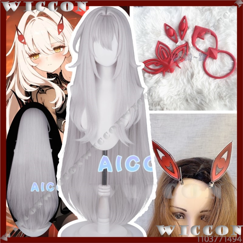 Anime Cosplay Red - Ronova Ölüm Kralı Genshin Impact Oyunu
