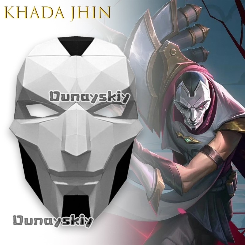 Anime Cosplay Diy - AKhada Jhin Oni Maskesi DIY Kağıt