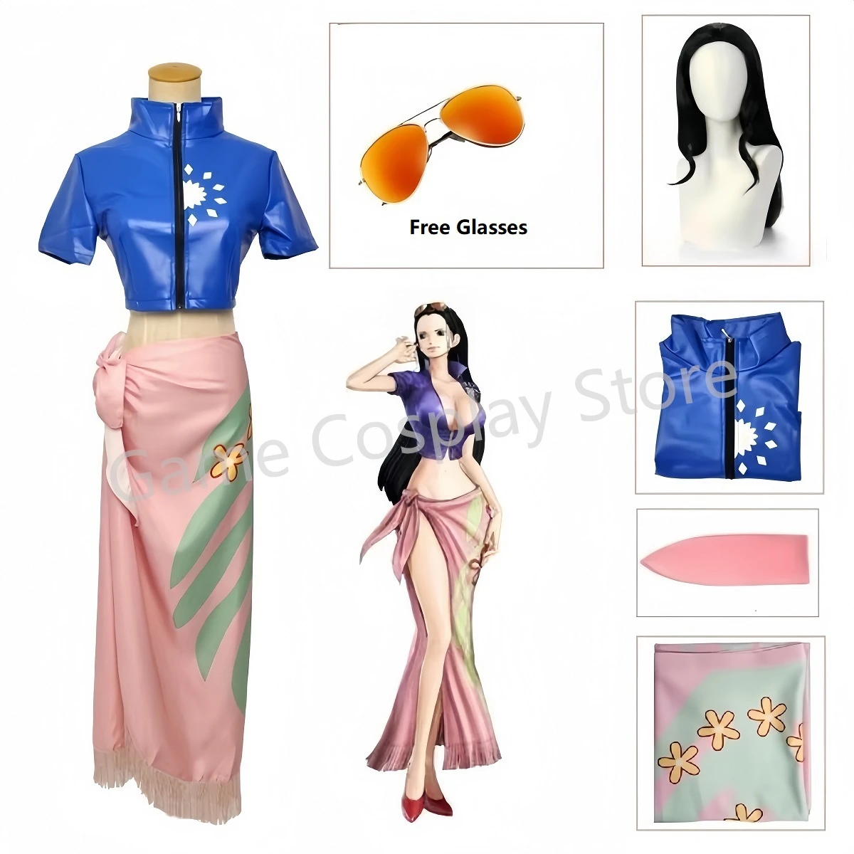 Anime Cosplay Nico Robin - Nico Robin Cosplay kostüm kıyafetler Anime