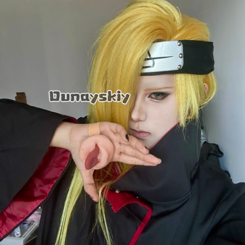 Anime Cosplay Ninja - LWW29*Deidara Cosplay Anime Kostüm Pelerinler Kafa