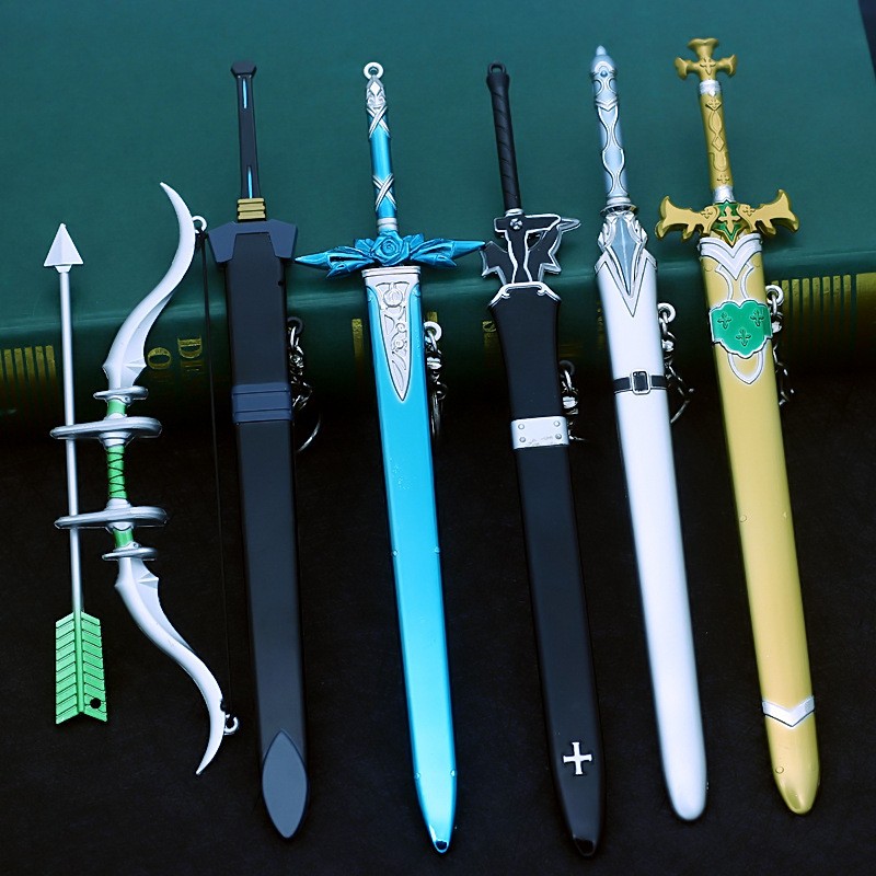 Sword Art Online Cape - 22cm Elucidator kılıç Anime sanat Online