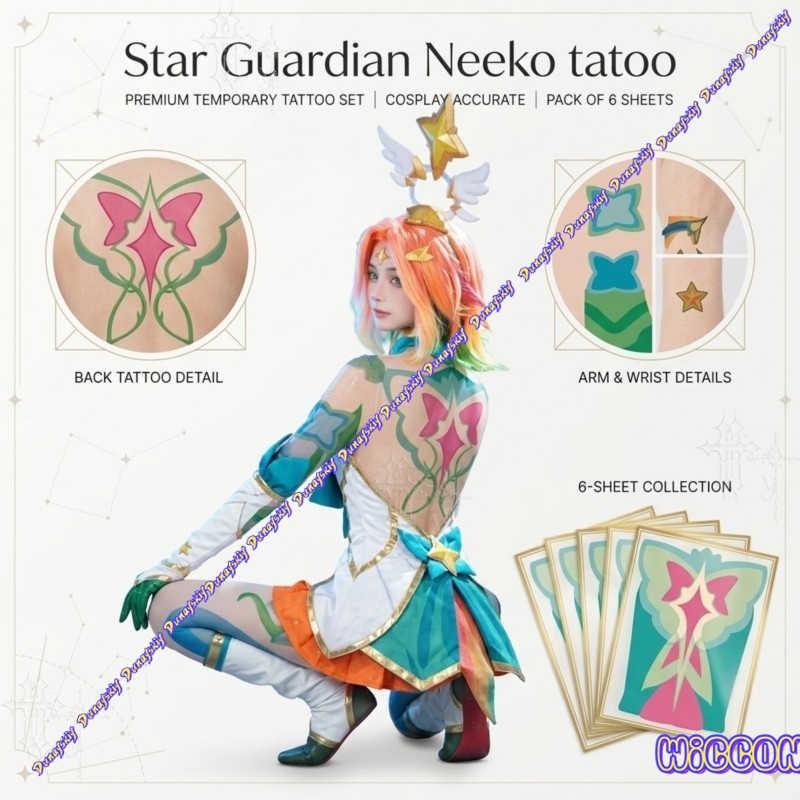 Anime Cosplay Photo - Star Guardian Neeko Sırt ve Kol
