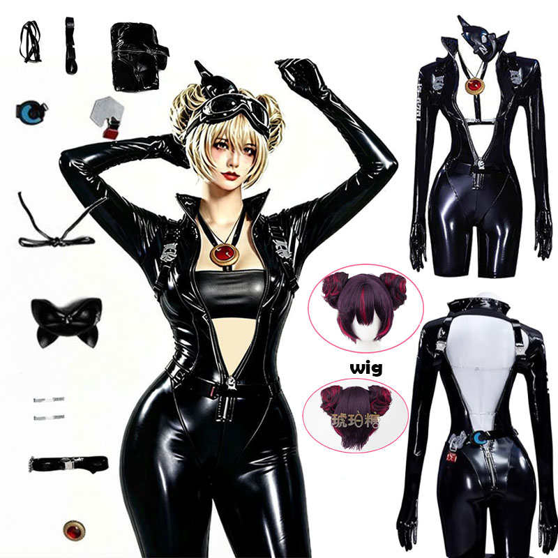 Cosplay Anime Black - WHH Anime Nikke Quency Cosplay Kostüm