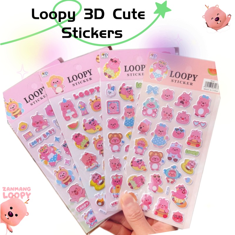 Anime Cosplay Diy - Yeni Pororo Anime Sevimli Loopy 3D