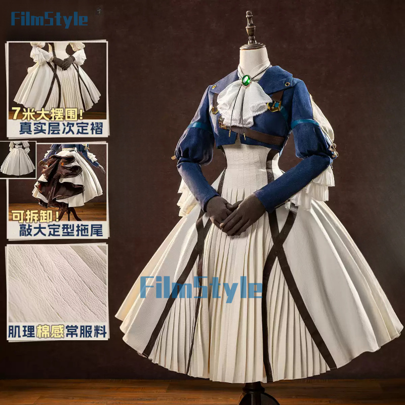 Menekşe Evergarden Cosplay Kos - Violet Evergarden Dress incelemesi ve fiyatı