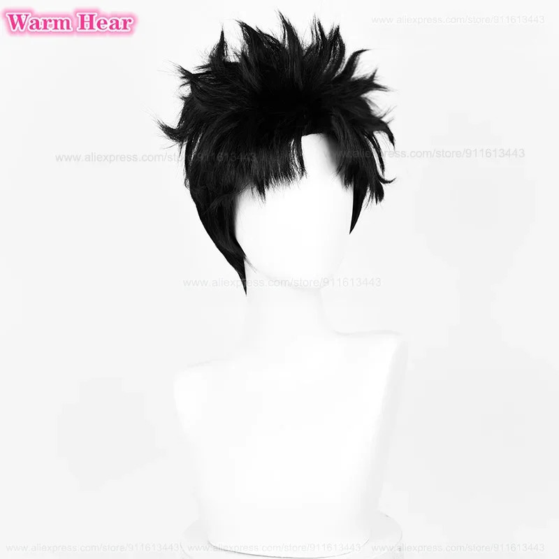 Ken Takakura Sentetik Kısa 28  - Cosplay Anime Black Hair incelemesi ve fiyatı