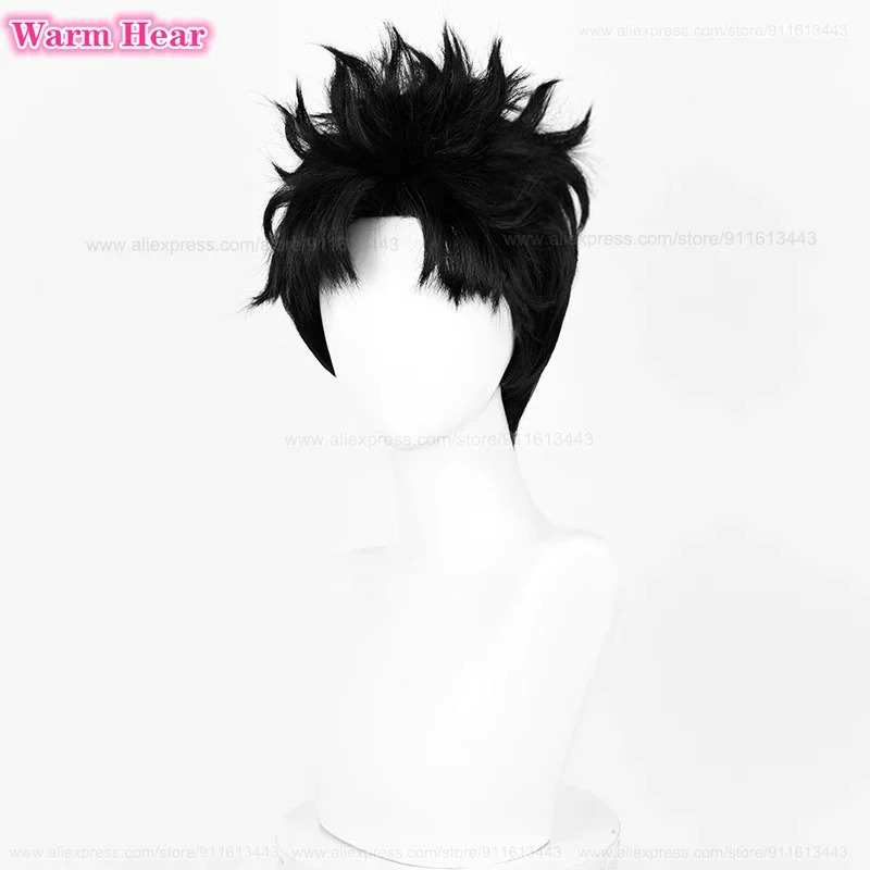 Ken Takakura Sentetik Kısa 28  - Cosplay Anime Black Hair incelemesi ve fiyatı