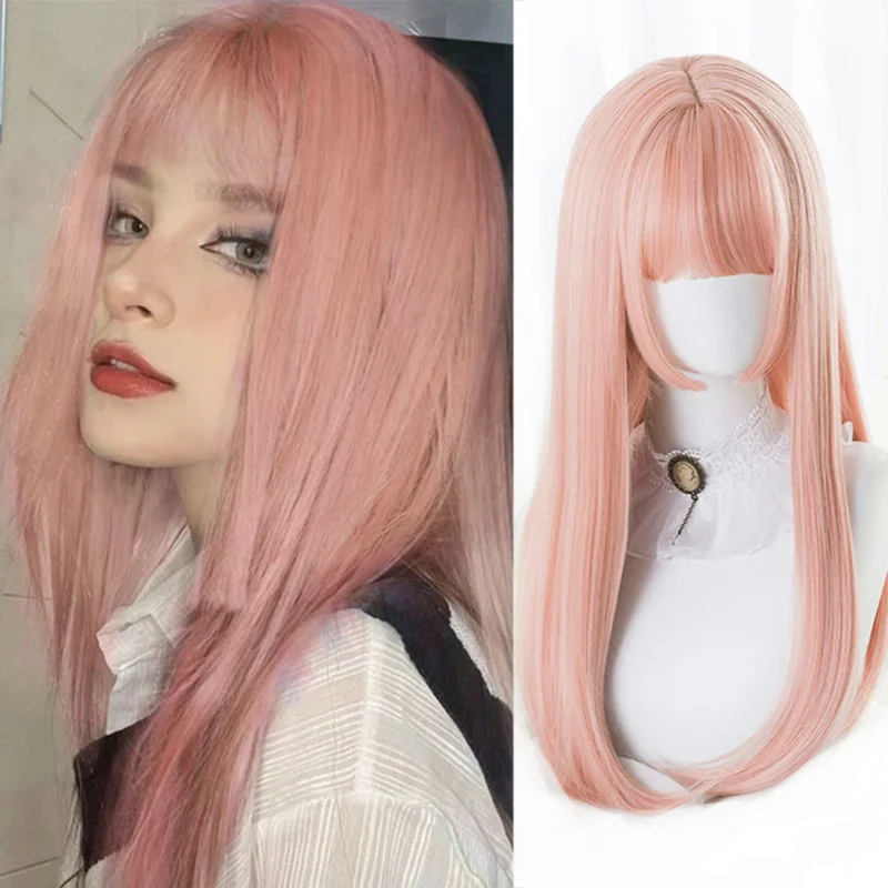 2026 Houyan sentetik uzun düz  - Cosplay Anime Black Hair incelemesi ve fiyatı