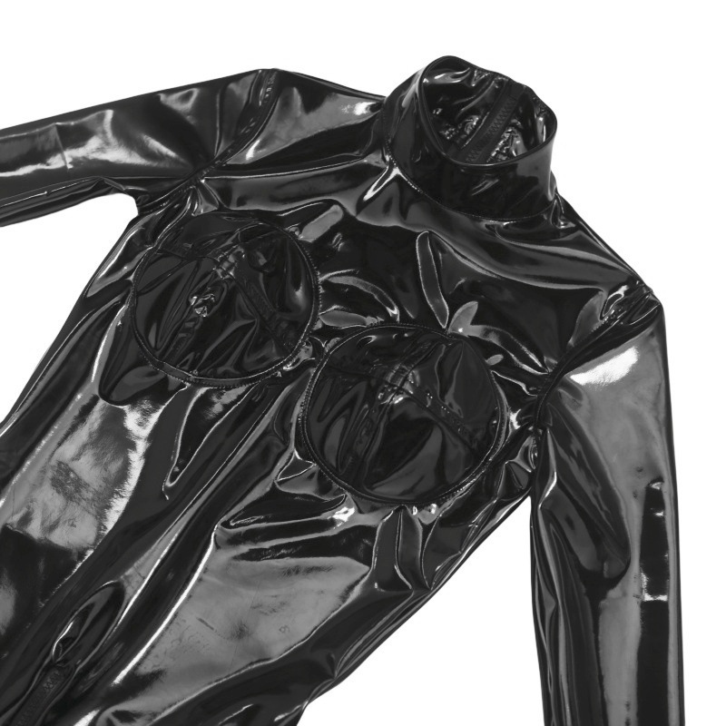 Kadınlar Seksi Siyah Parlak PU - Cosplay Anime Black incelemesi ve fiyatı